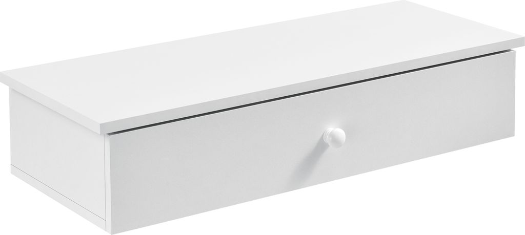 [en.casa] Wandregal mit Tür weiß Wand Regal Kommode Produktbild 