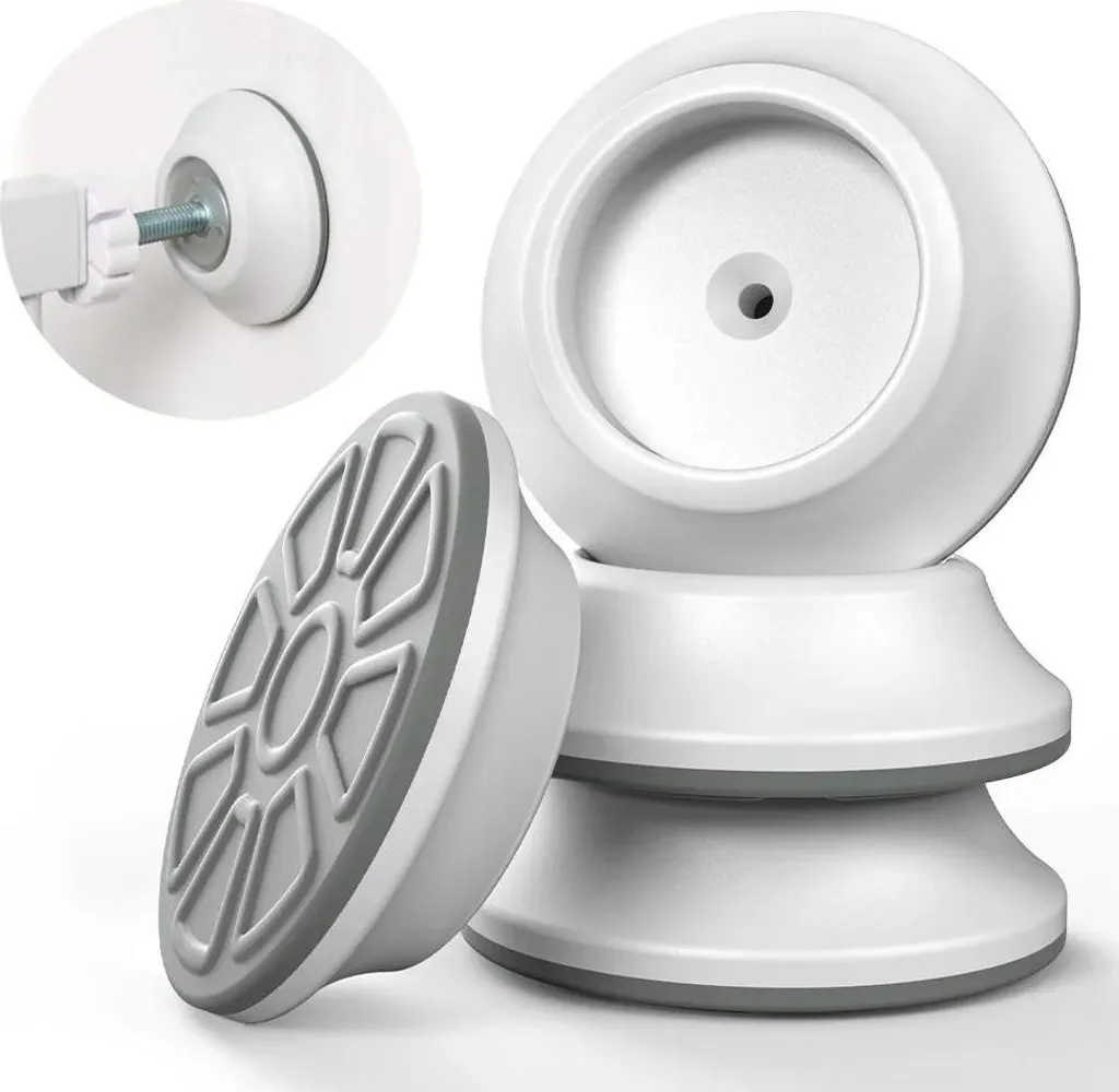 Lot de 4 tampons muraux pour barrière de sécurité pression enfant PVC