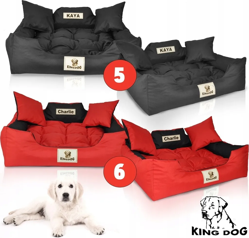 Letto KINGDOG Impermeabile Verde 130x105 cm - Ultra Resistente XXL - 10