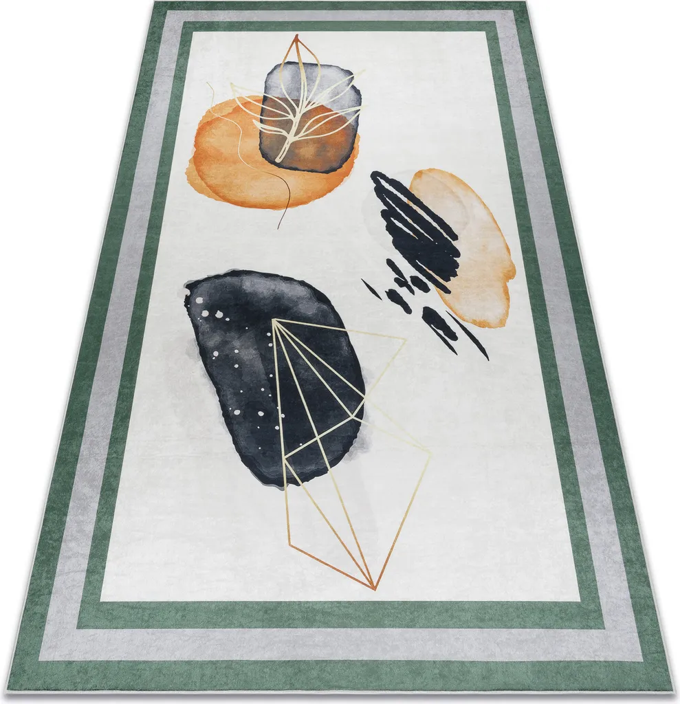 Tapis abstrait antidérapant ANDRE 1088 lavable en machine 120x170