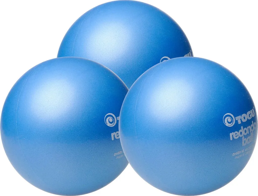 Lot de 3 Togu Redondo Ball 22cm - Ballon de Pilates souple rouge