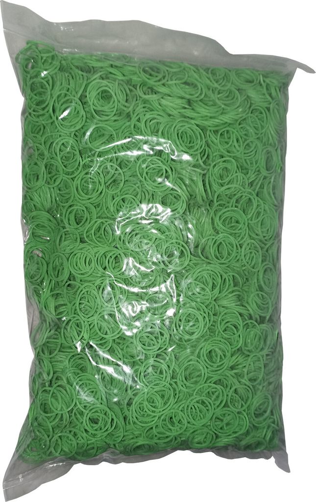 1 Kg Gummiringe Gummibänder grün 15 mm Ø 1,2 x 1,2 mm breit
