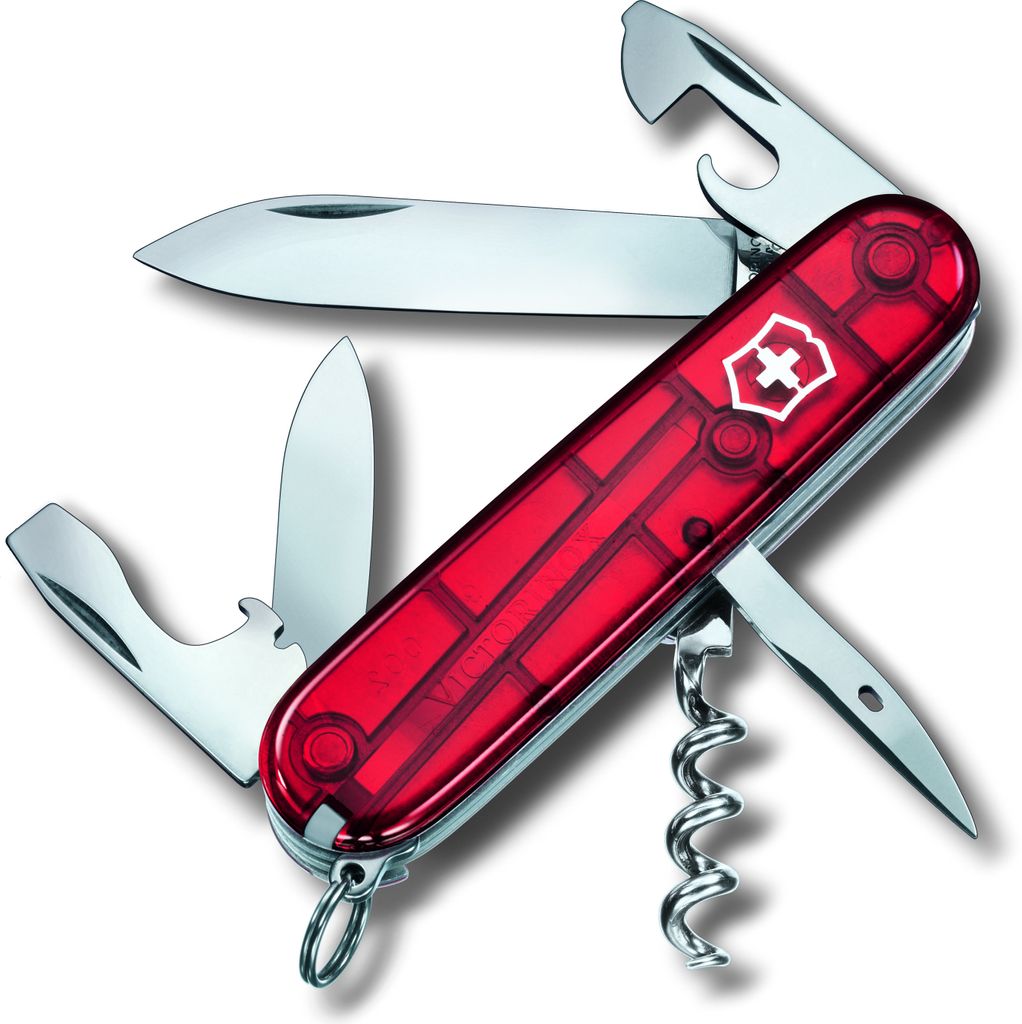 VICTORINOX SPARTAN rot transparent 91mm Schweizer Produktbild 