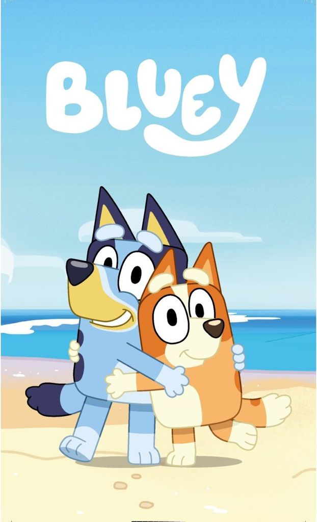 Asciugamano Bluey 30x50cm - Morbido asciugamano per bambini Immagine del prodotto 