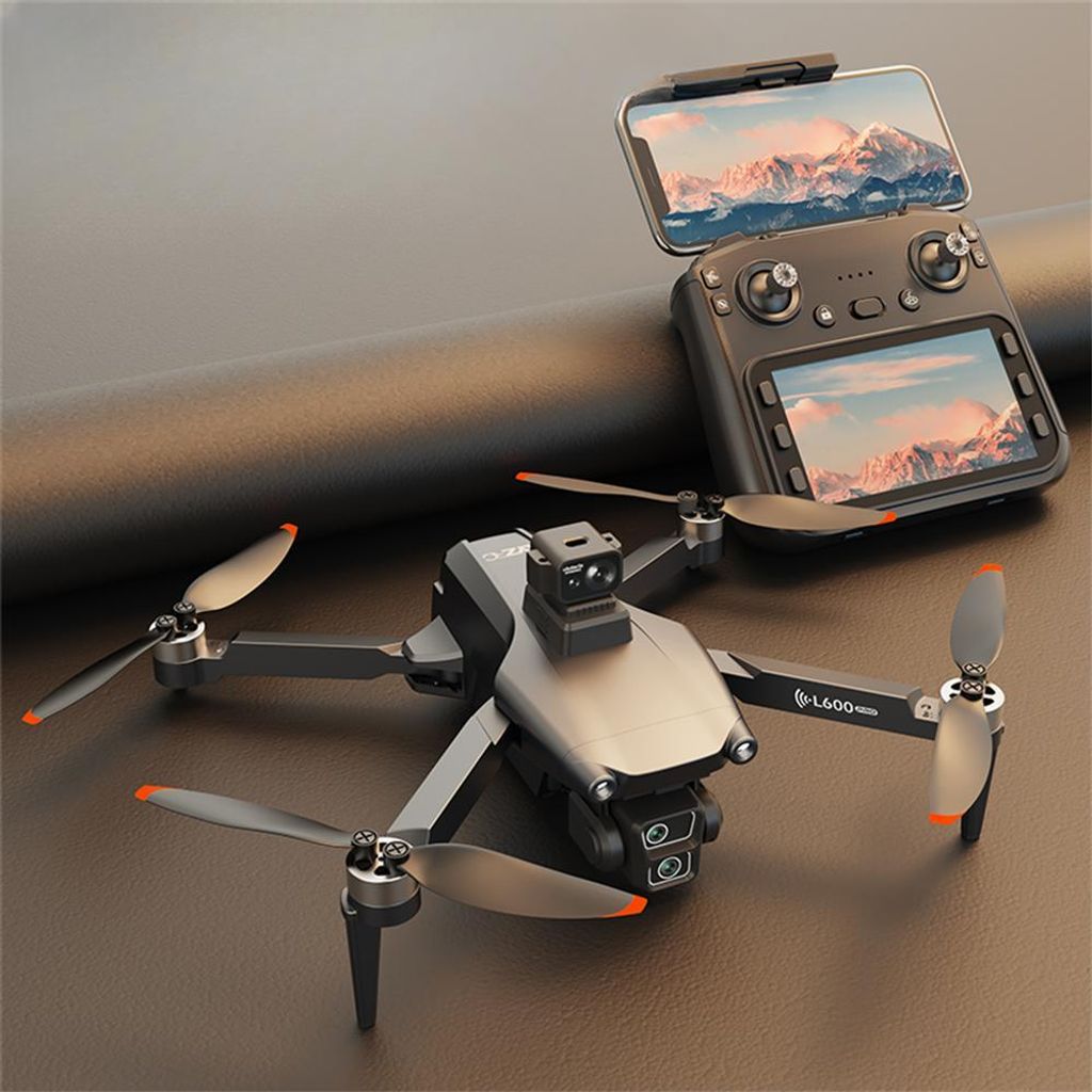 LYZRC L600-1 PRO GPS Drohne 4K Dual-Kamera, 5G WiFi FPV, 4,5" LCD Fernbedienung, 360° Hindernisvermeidung, bürstenlos, faltbar, 2 Akkus