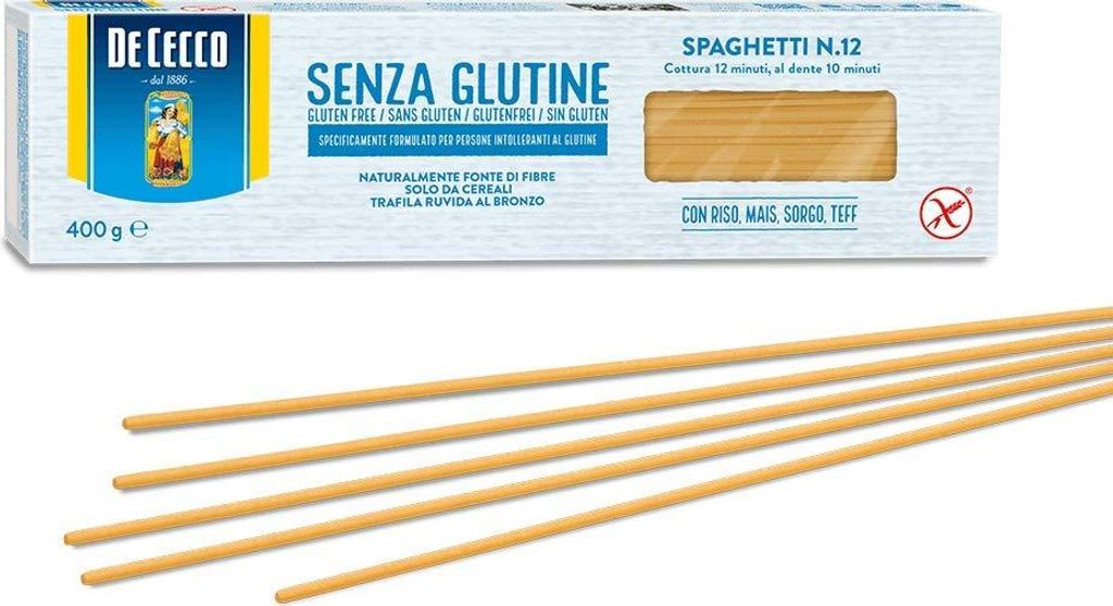 20x De Cecco Spaghetti 400g senza Glutine Glutenfrei pasta Produktbild 