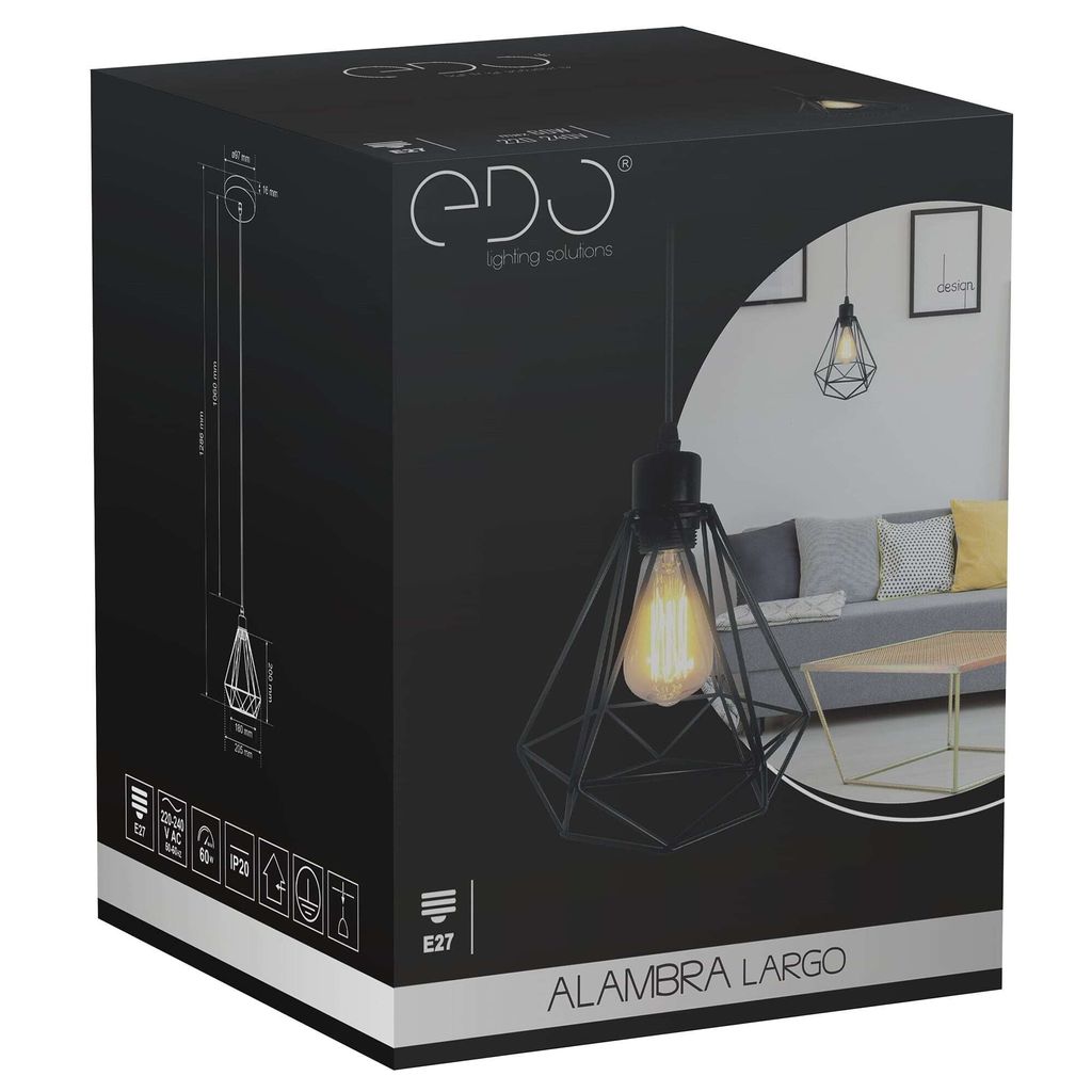 Závesné svietidlo Stropné svietidlo LOFT ALAMBRA LARGO E27 Obrázok produktu 