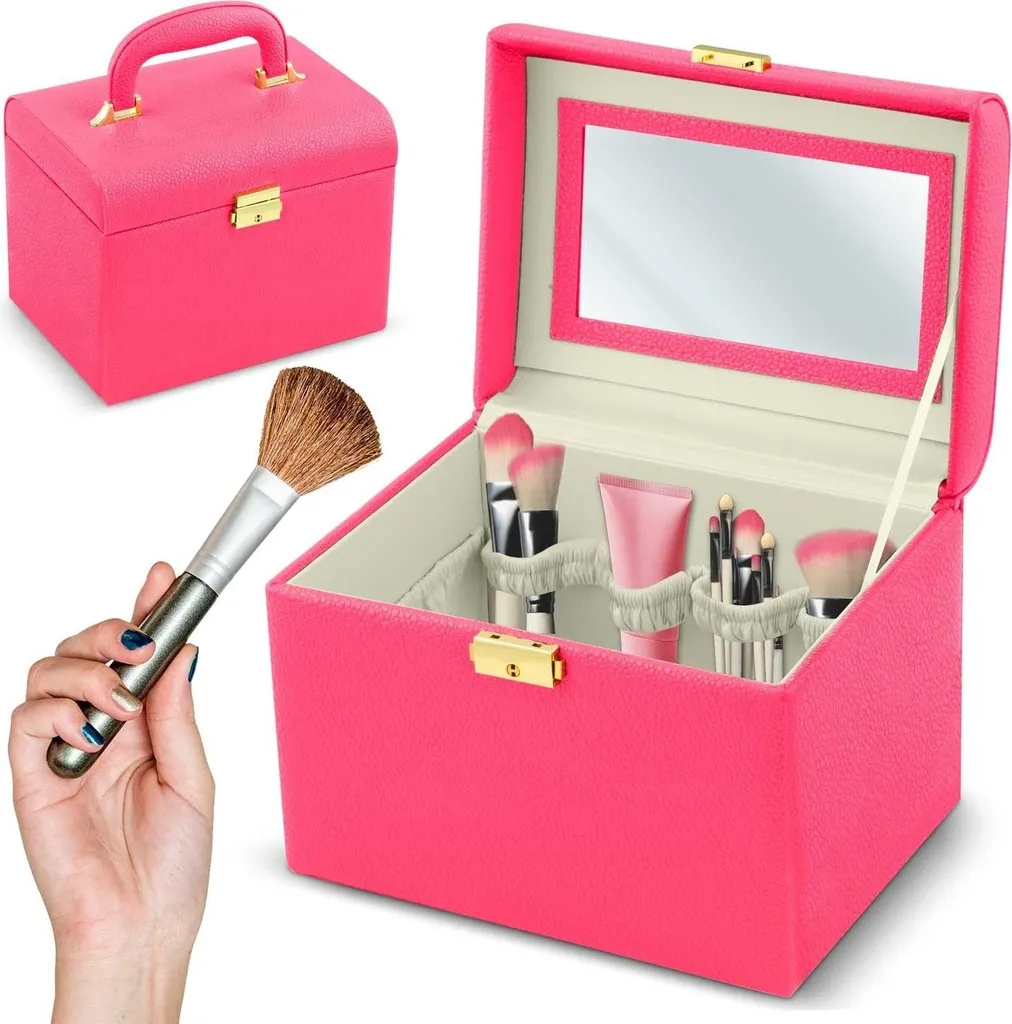 Idea Regalo: Massido MS-706 Beauty Case Rosa | Eleganza Senza Tempo
