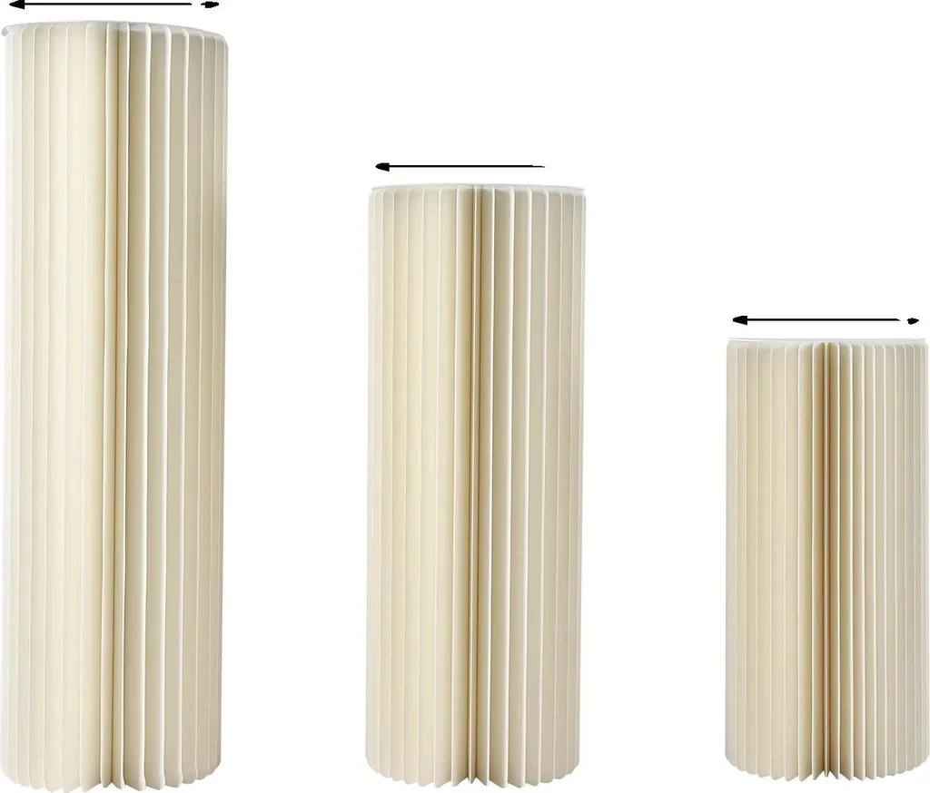 Présentoir à fleurs pliable en carton durable 3 pièces 60 80 100cm