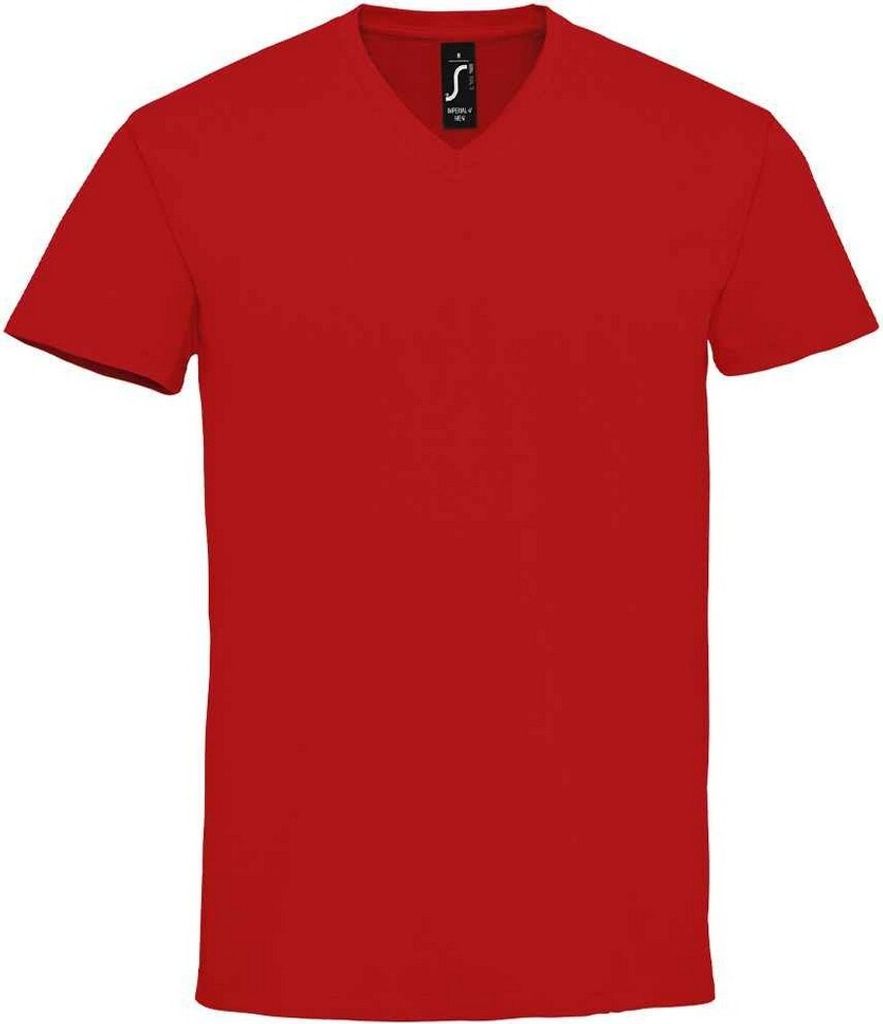 SOLS - "Imperial" T-Shirt V-Ausschnitt für Herren PC5309 (L) (Rot)