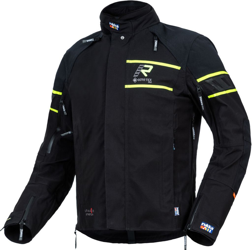 Rukka Jacke Rapto-R schwarz gelb 62