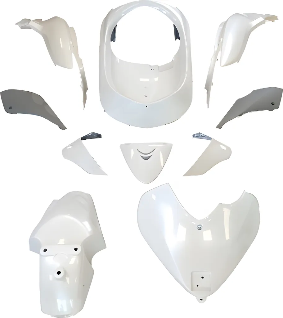 Kit carénage TNT 10 pièces blanc pour Honda SH i 125 150 2005-2009