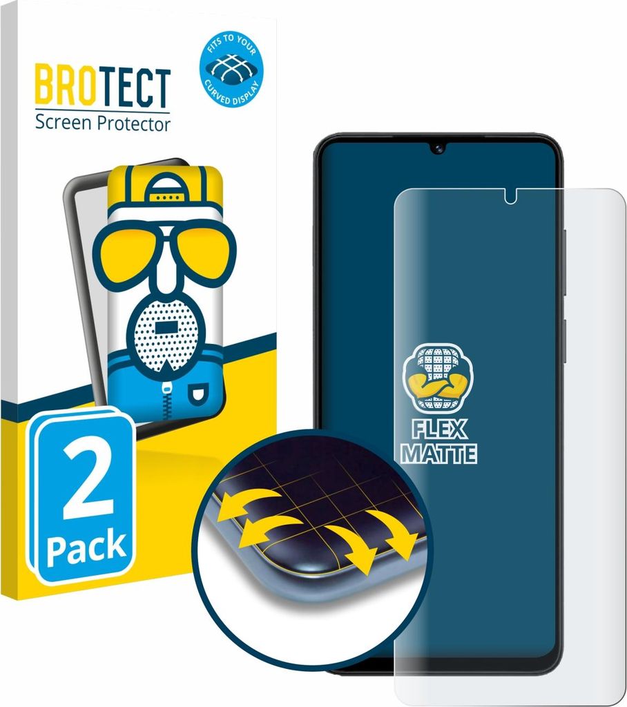2x BROTECT Fullscreen Schutzfolie für Honor X5c Plus Displayschutz Folie Fullcover Matt Entspiegelungsfolie