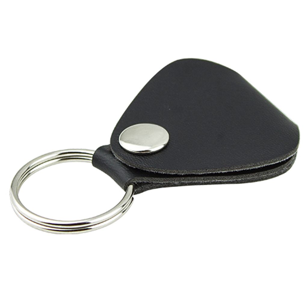 1 Stück langlebiger Leder-Schlüsselanhänger, Gitarren-Picks-Halter, Schlüsselanhänger, Plektren, Tasche