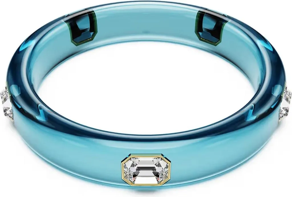 Bracelet Jonc Swarovski Dulcis Femme - Cristal Rose et Métal Laqué
