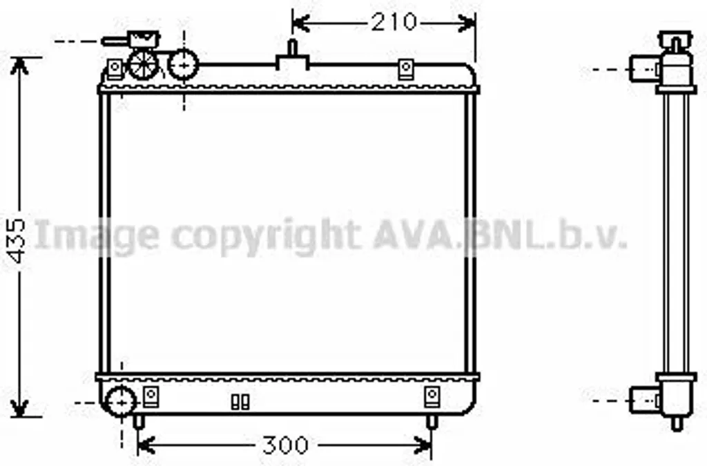 Radiateur de Rechange pour Hyundai Atos MX - Remplacement OE 2531002000