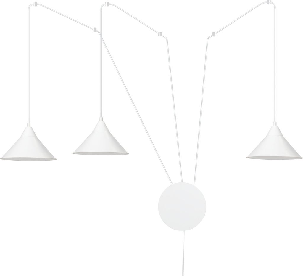 Luster Emibig 3xE27 60W ABRAMO 3 WHITE 159/3 Obrázok produktu 
