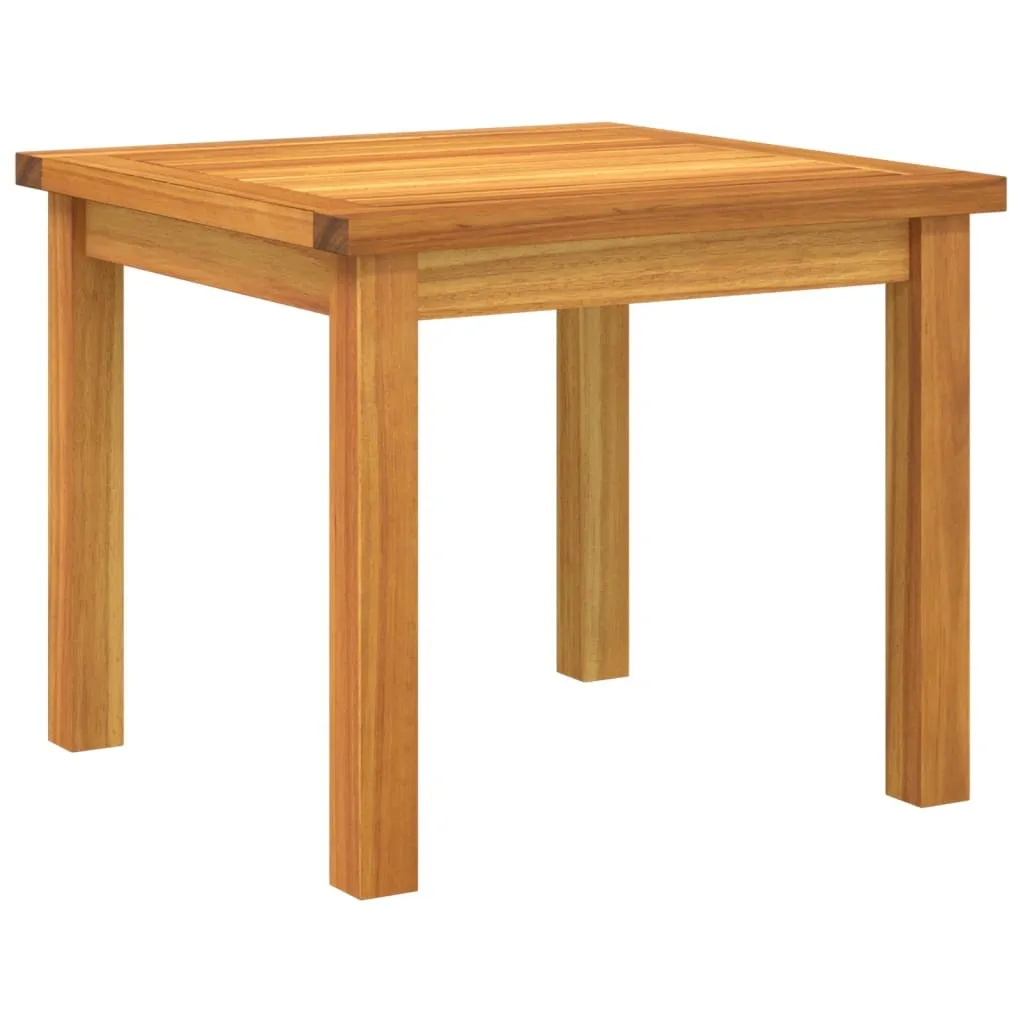 Ensemble de Balcon Gris Polyrotin et Acacia - Mobilier Robuste 3 pcs - 4