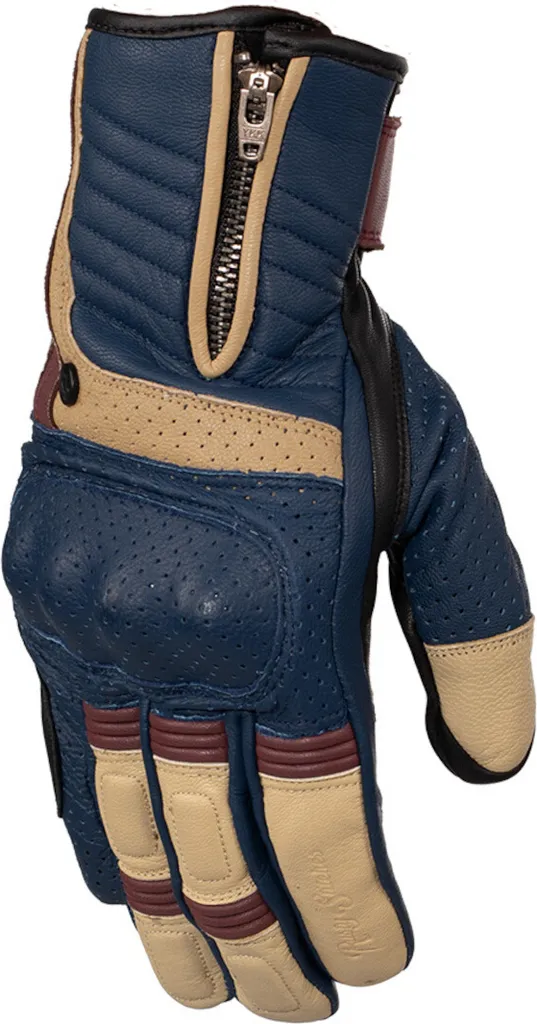 Gants de conduite moto Simon Retro Rusty Stitches XL pour balades vintage