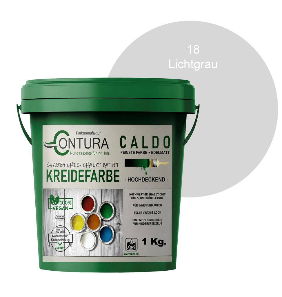 Contura BeGreen 1Kg. Kreidefarbe Shabby Chic Möbellack - 18 Produktbild 