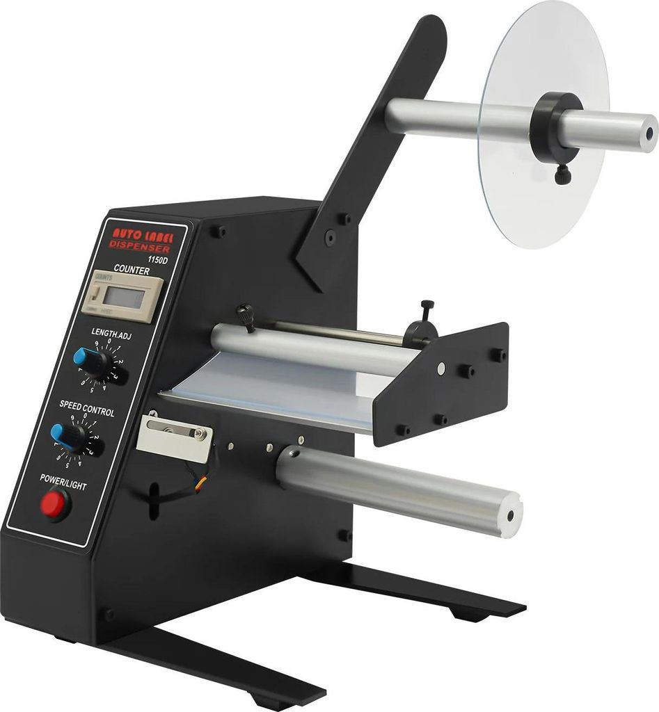 Automatischer Etikettenspender - 1150D - Geschwindigkeits- & Längenstufen (9) - Breite 5–140 mm - Länge 10–150 mm - Rollen-Ø ≤20 cm - EU...
