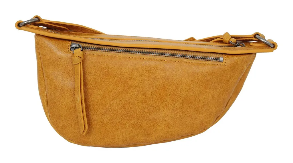 Sac à épaule Felicia CINQUE en cuir cognac - Sac bandoulière femme chic