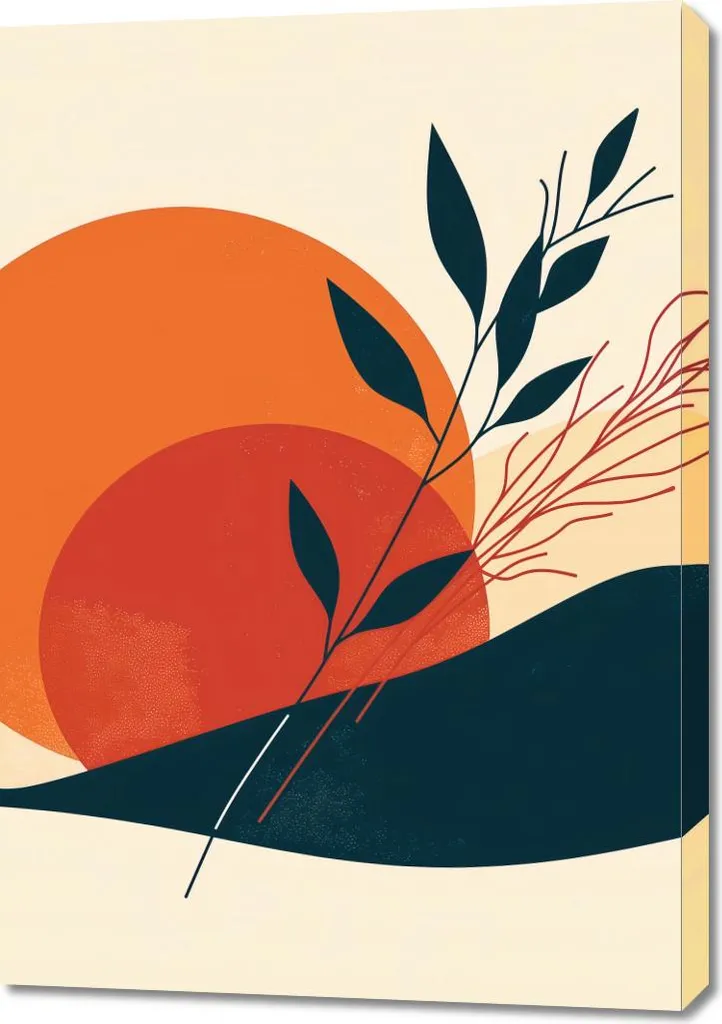 Quadro da Parete 70x100 Tramonto nella Quiete - Tela Moderna