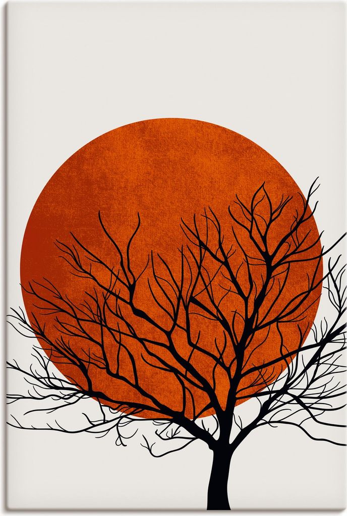ARTland Leinwandbild Warmer Winter Größe: 40x60 cm