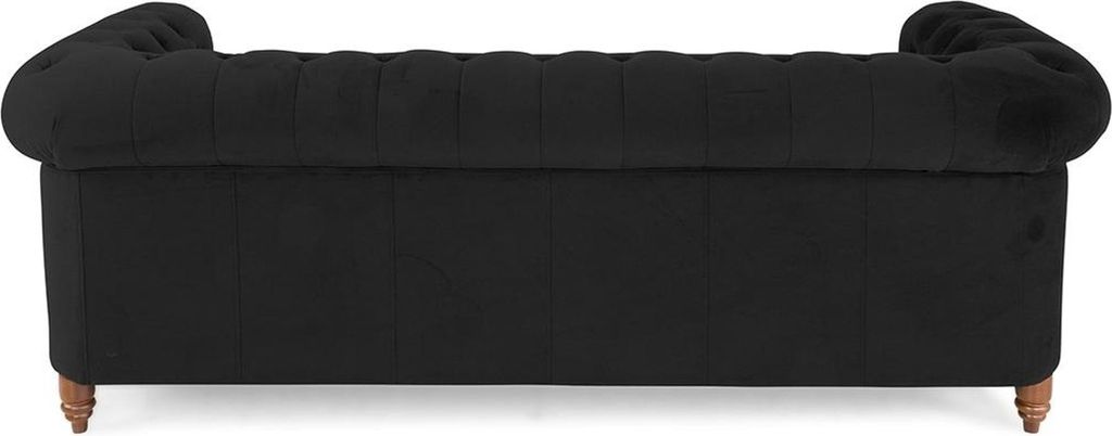 Chesterfield 3 Sitzer Couch Textil Stoff Sofa Edles Design Klassische Möbel Neu