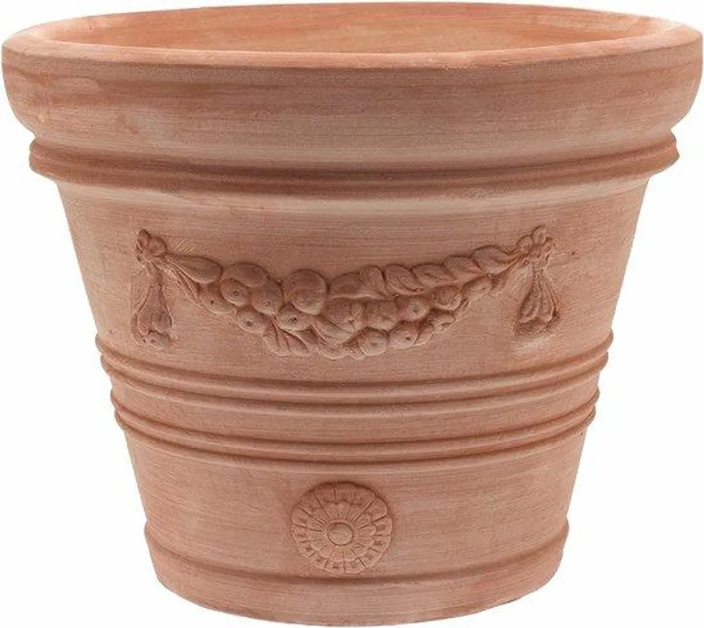 Pots coniques en terre cuite artisanale - 30 cm - Résistants au gel