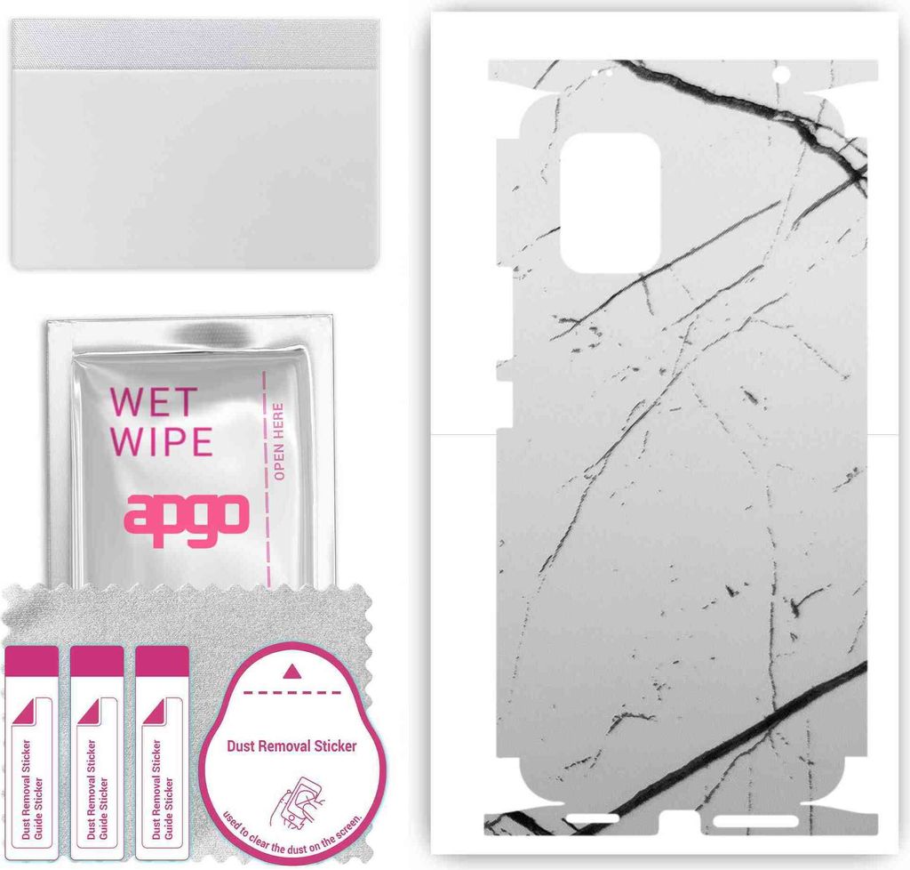 apgo Rückseite + Seiten Schutzfolie, Skin, kompatibel mit Xiaomi Mi 10 Lite 5G, Hinten Displayschutzfolie aus Vinylfolie, kratzfest, einfache Mont...