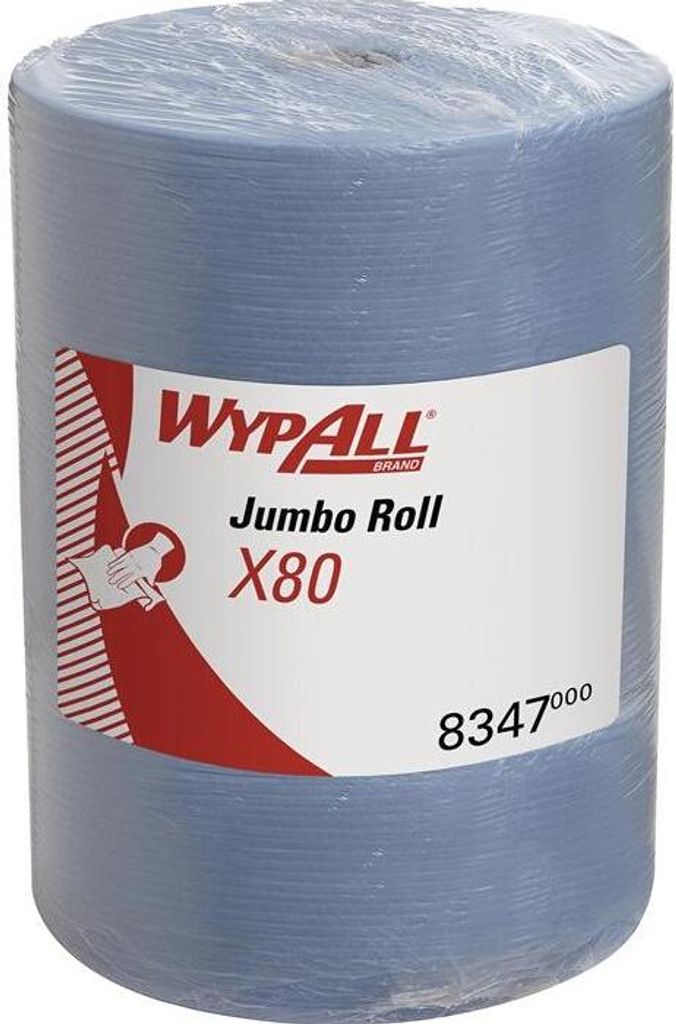 Wischtuch WypAll X80 8347 L315xB310ca.mm blau 1-lagig Rl.WYPALL