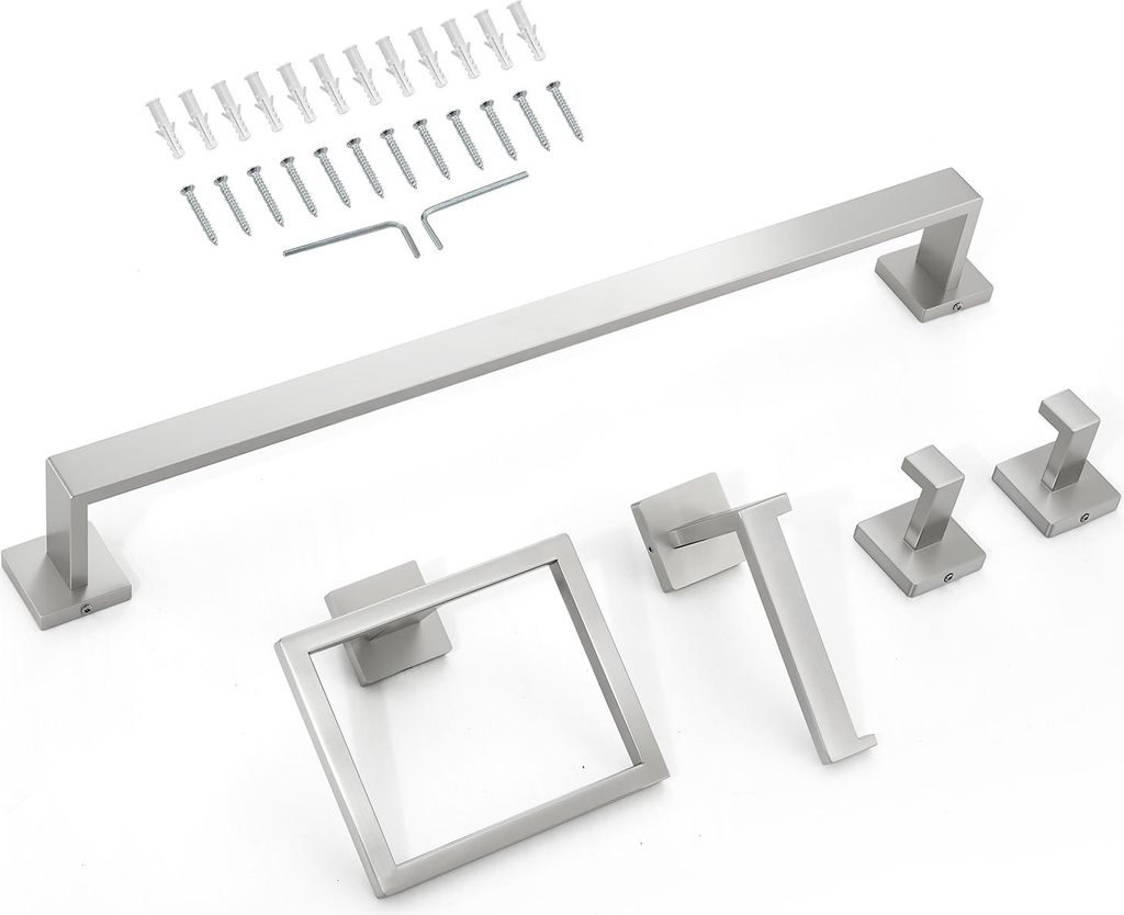 SucceBuy Badezimmer Hardware Zubehör Set aus Edelstahl 304 Produktbild 