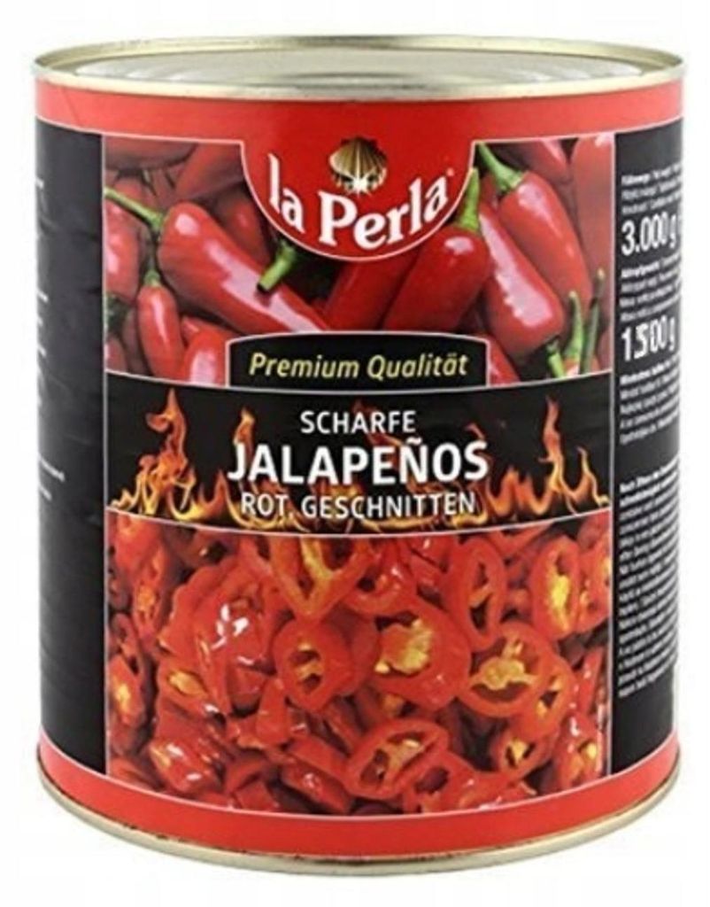 Papryka jalapeno  krojona czerwona 2,9 kg - la Perla Zdjęcie produktu 