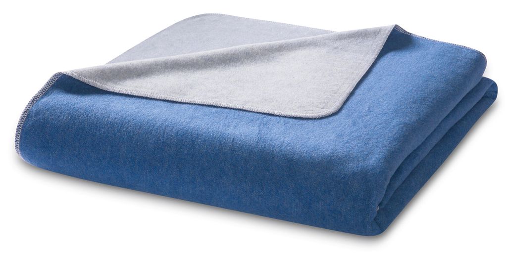 Biederlack Recover Doubleface Plaid Wohndecke Farbe sweetblue Größe 150x200cm