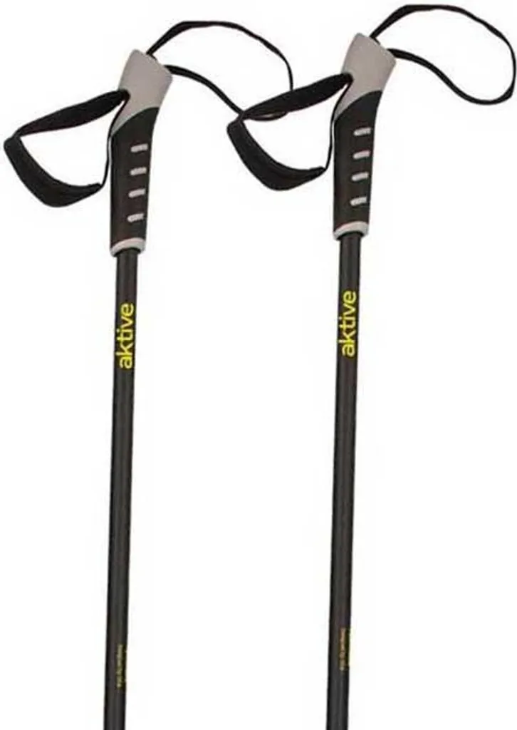 Bâtons Télescopiques Argent 85-135 cm Actifs 54181 avec Grip Ergonomique
