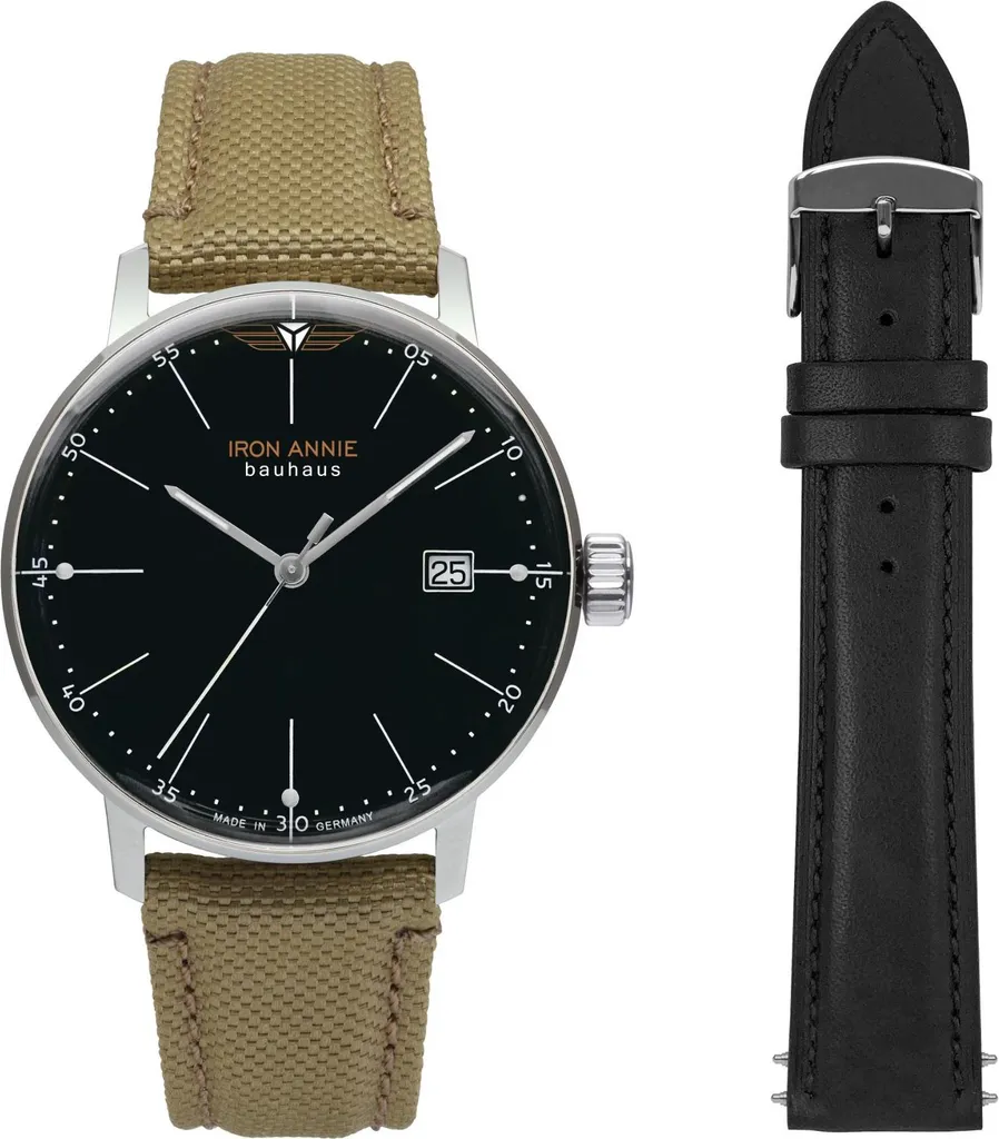 Montre Iron Annie Bauhaus 50342 en Acier avec 2 Bracelets au Choix Homme