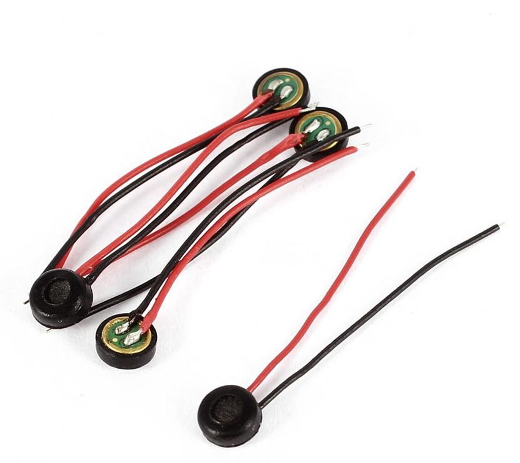 5 x 2, 6 mm Drahtleitung 4mm x 2mm Elektret-Kondensatormikrofon Tonabnehmer
