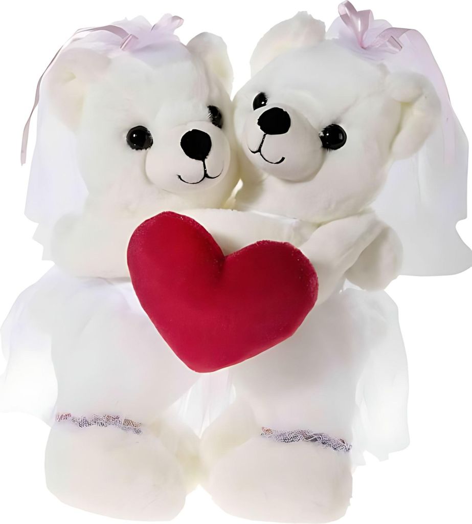 HOCHZEITSBÄRENPAAR Bärin + Bärin + Stickung