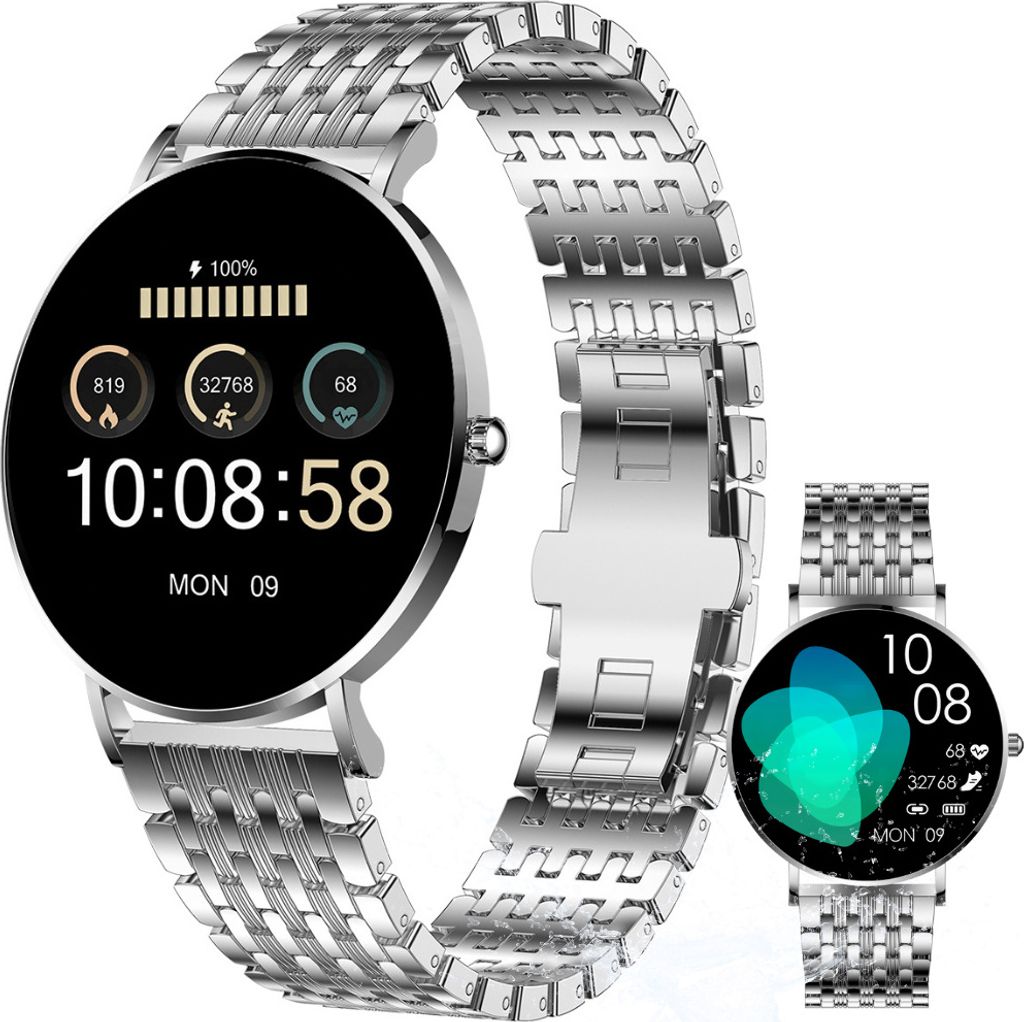 XCOAST SIONA 2 Elegance Silber Damen Smartwatch - AMOLED, Produktbild 