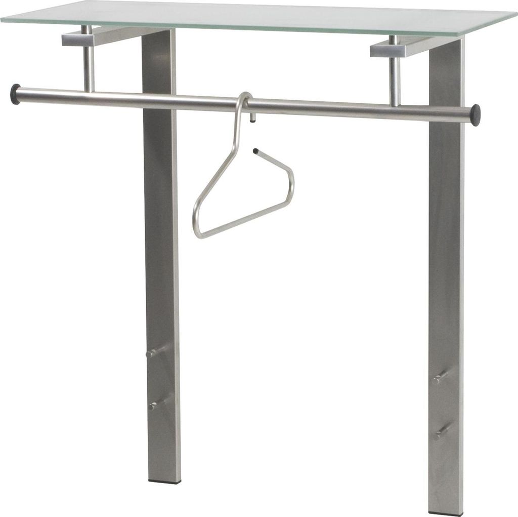 Spinder DUTCH Garderobe: Stahl & Glas, Modernes Design, Nickel Finish