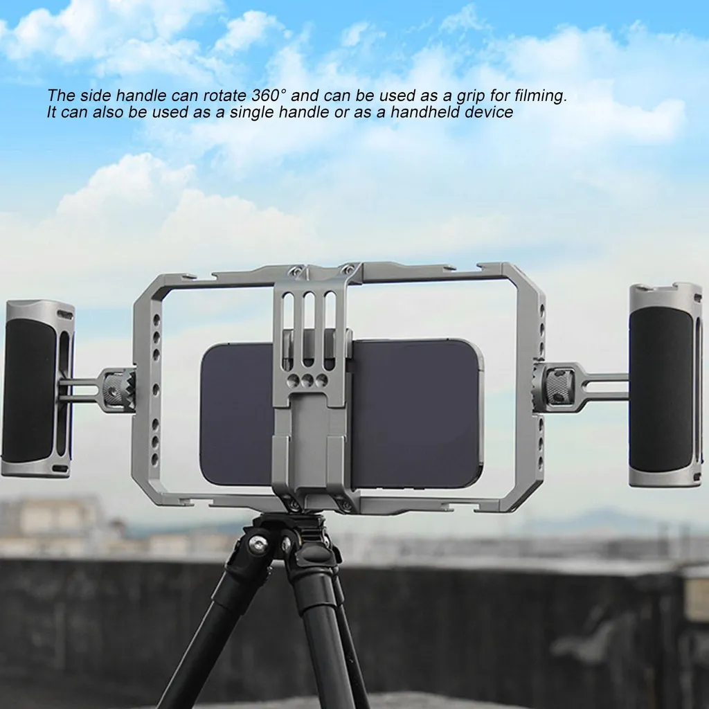 Équipement vlogging cage smartphone pour production vidéo et live pro