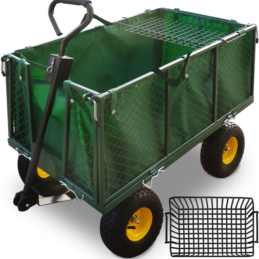 Transportwagen - Bollerwagen - Gartenkarre mit Plane 550kg Produktbild 