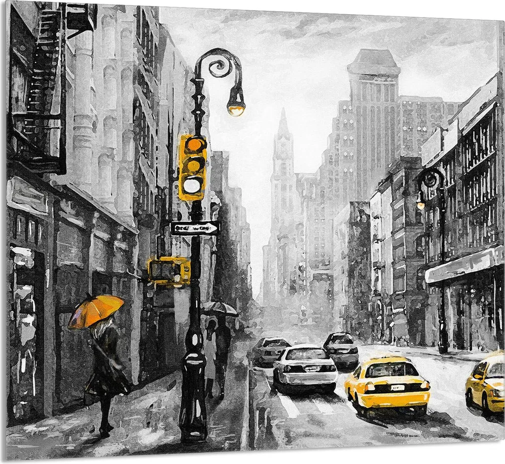 GLASPLATTE FÜR KÜCHE 65x60 Città
