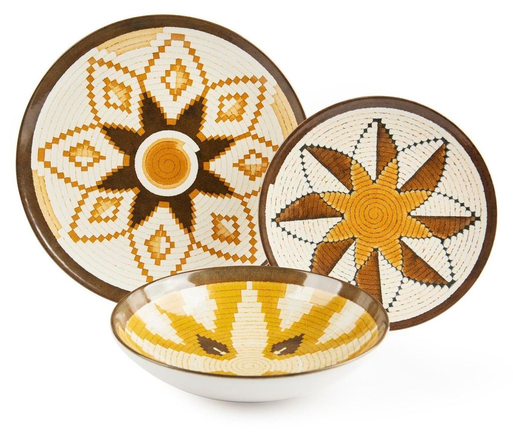 Excelsa Set de vaisselle 12 pièces Dakar Sand Céramique Image du produit 