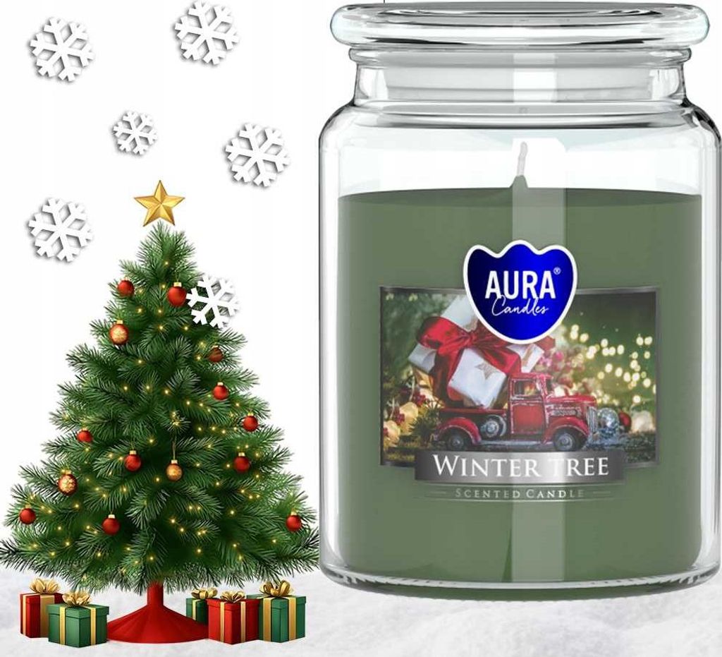 Candela profumata AURA WINTER TREE 100h snd99-348 Immagine del prodotto 