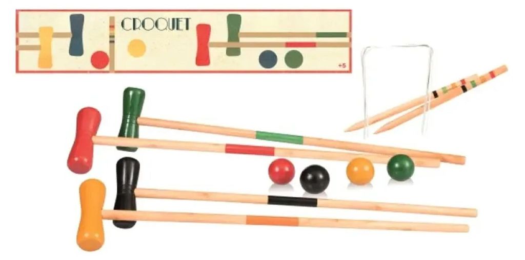 Egmont Toys Jeu de croquet en bois Image du produit 