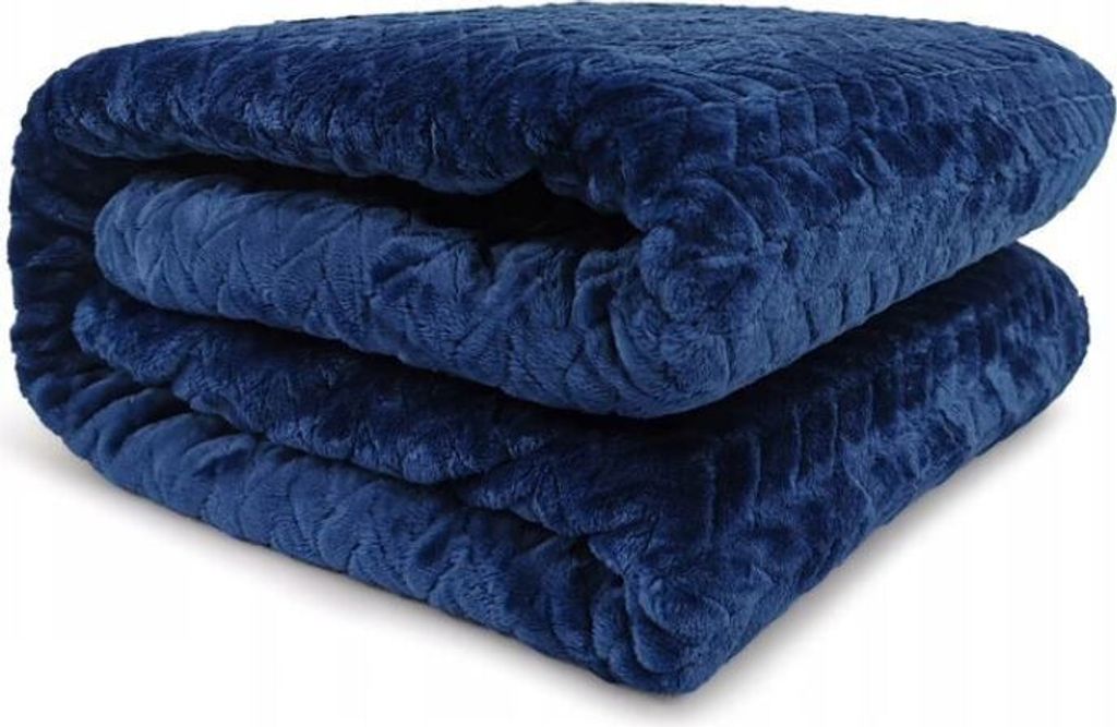 Koc Narzuta FUERO 150x200 granatowy - Kontrast Zdjęcie produktu 