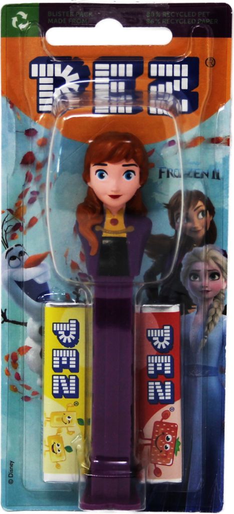 PEZ Anna Figur mit lila Spender 2 Päckchen süßen Bonbons Produktbild 1