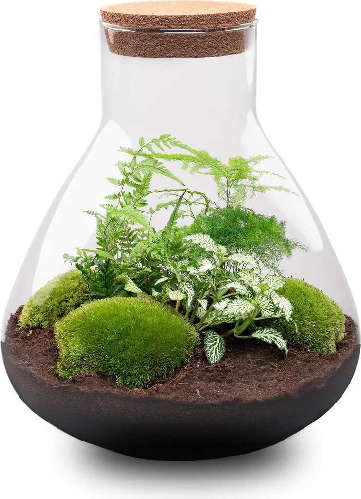 Jardin en bouteille Sam XL - Terrarium DIY complet de hauteur 35cm